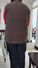 俞兆林（YUZHAOLIN）中老年女秋冬顆粒絨羊羔毛時(shí)尚馬甲背心新款媽媽加絨加厚坎肩上衣 咖啡色 3XL 建議120-135 曬單實(shí)拍圖