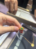 六福珠寶福滿傳家系列足金碧影鎏彩工藝黃金戒指送禮 計(jì)價(jià) F48TBGR0010 3.83克(含工費(fèi)548元) 曬單實(shí)拍圖