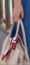 意尔康母亲节礼物大容量托特包刺绣婚包国风妈妈包女士手提包31W28014-956酒红 实拍图