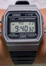 卡西歐（CASIO）手表男女經典復古學生兒童表F-91W-1DG 3DG 9DG/F-84W/F105電子表 F-91WM-1BDF深灰色 【附加貼膜】 曬單實拍圖