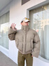 POUM2025新品美式PU皮棉服寬松立領(lǐng)面包服潮牌設(shè)計(jì)感短款棉衣 QYRJ-M6106咖色 尺碼偏大建議拍小一碼 XL 曬單實(shí)拍圖