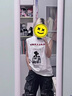 POUM美式高街坎肩背心男夏季字母印花重磅無袖t恤寬松純棉hiphop上衣 YSXS-B1105白色 XL 曬單實拍圖