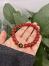 吉徹堂天然正品紅瑪瑙手串生肖本命佛珠轉(zhuǎn)運(yùn)珠手鏈男女士七夕情人節(jié)禮物 【龍蛇】普賢-護(hù)身符瑪瑙手串 【珠徑8mm】紅瑪瑙手串 曬單實(shí)拍圖