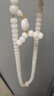 贏(yíng)夫人（Mrs win）白玉菩提根老型桶珠108顆佛珠念珠手鏈多圈帶跑環(huán)菩提子手串 A1588-2【8*10蘋(píng)果圓】A23-201 曬單實(shí)拍圖