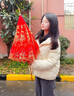 威爾基紅傘結(jié)婚新娘傘紅色婚傘喜大雨傘接親用婚禮中國風(fēng)加大長柄出嫁 【龍鳳雙喜】新娘傘-雙層刺繡 曬單實(shí)拍圖