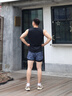 酷破者泳褲男士泡溫泉速干泳衣防尷尬游泳褲男生新款雙層平角沙灘 藏藍(lán)色雙層防尷尬沙灘游泳溫泉多 均碼 身高170180cm體重110130斤 曬單實拍圖