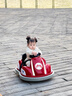 萌天使兒童電動(dòng)車(chē)碰碰車(chē)可坐大人兒童電動(dòng)汽車(chē)玩具車(chē)可坐人遙控汽車(chē) 標配紅+4A電瓶+早教音樂(lè ) 曬單實(shí)拍圖
