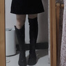星期六（St&Sat）長靴女厚底增高過膝長筒靴女2024冬季新款舒適時尚百搭彈力高筒靴 黑色 37 (235mm) 曬單實拍圖