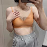 水中花無(wú)痕內(nèi)衣文胸女小胸聚攏顯大防下垂乳膠軟支撐無(wú)鋼圈新款性感文胸 膚色 M(34/75AB通杯) 曬單實(shí)拍圖