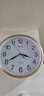天王星（Telesonic）掛鐘家用客廳鐘表免打孔掛墻簡(jiǎn)約鐘電子鐘裝飾石英鐘25cm 曬單實(shí)拍圖