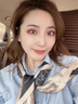 CRANTA KOMEIA絲巾女2025新款秋冬季春秋款中小方巾領巾媽媽生日禮物送女友老婆 黑色 高級感ck風送女朋友愛人實用高檔 曬單實拍圖