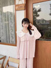 夢(mèng)米諾睡衣女春秋款長(zhǎng)袖長(zhǎng)褲家居服套裝甜美少女娃娃領(lǐng)套頭可外穿 JD60804【粉紅色】 L /身高162-167 體重105-125 曬單實(shí)拍圖