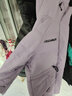 森馬（Semir）森馬羽絨服女中長(cháng)款收腰連帽撞色潮酷冬季三防寬松厚外套時(shí)尚潮流 粉紫(白鴨絨)70096 150/76A/XS 曬單實(shí)拍圖