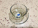鷗欣鷗欣進(jìn)口咖啡杯透明玻璃水杯無(wú)鉛茶杯奶茶杯創(chuàng  )意歐式網(wǎng)紅款杯子 科茲莫230ML 單只+碟 曬單實(shí)拍圖