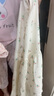 俞兆林（YUZHAOLIN）女童連衣裙女孩夏季兒童無袖碎花公主裙 愛心蝴蝶結(jié) 曬單實拍圖