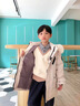 G.DUCKKIDS兒童羽絨服男童派克服中長(cháng)款小童加厚保暖外套寶寶冬裝大毛領(lǐng) 米白色 90 曬單實(shí)拍圖