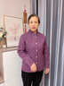 恰凡（QIAFAN）中年媽媽裝加絨外套內(nèi)搭開衫保暖加厚上衣服中老年女裝打底小棉襖 紫色 XL 建議80-100斤 曬單實(shí)拍圖