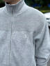 Calvin KleinJeans秋冬男女情侶ck萊賽爾微彈刺繡立領(lǐng)拉鏈針織開衫J326589 P01-珍珠灰 S 曬單實(shí)拍圖