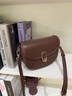 viney包包女包牛皮馬鞍包輕奢斜挎腋下單肩包生日禮物高級感送女友老婆 【焦糖色】女生實(shí)用走心 洋氣品牌小眾百搭休閑 曬單實(shí)拍圖