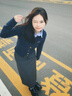 JZDZ日系學(xué)院風(fēng)開衫v領(lǐng)毛衣女春秋款修身顯瘦溫柔春秋針織衫短外套女 藏青色 M 建議95-110斤 曬單實(shí)拍圖