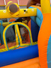 博士豚充氣城堡兒童蹦蹦床家用室內外滑梯帶護網(wǎng)小型幼兒園游樂(lè )園淘氣堡 72069-小熊樂(lè )園( 雙氣墊款 ) 曬單實(shí)拍圖