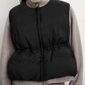 森馬（Semir）羽絨馬甲女純色收腰圓領(lǐng)疊穿2025冬oversize花苞外套109725103001 曬單實(shí)拍圖