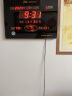 康巴丝（Compas）挂钟数码万年历电子钟客厅方形大电子钟表铝合金边框挂表288 黑 实拍图