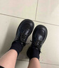 達芙妮樂(lè )福鞋女春秋小皮鞋2025新款百搭黑色松糕英倫風(fēng)厚底通勤小皮鞋女 黑色【四季款】 36 曬單實(shí)拍圖