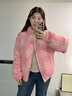 詩丹蕊美式學(xué)院風(fēng)雙面穿羽棉襖絨服外套女冬季時尚新款寬松加厚保暖棉服 米杏色 均碼【可備注碼數(shù)】 曬單實拍圖