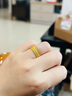 老廟黃金戒指足金古法花絲寬面女戒復(fù)古送女友老婆生日情人節(jié)禮物 古法戒指 約5.7g/12圈號(hào) 曬單實(shí)拍圖