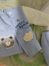 迪士尼寶寶寶寶套裝嬰幼兒衣服加棉秋冬棉衣套裝分體式衣服純棉內衣可開(kāi)檔衣 寶寶加棉套裝(藍色小熊) 73 曬單實(shí)拍圖