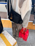 BAGSMART斜挎包戶外背包男士挎包小眾女運動單肩包女生包包郵差包男生禮物 黑色 曬單實拍圖