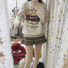 戀的秋冬季針織衫女生毛衣冬款女學生加厚高中初中生打底衫女冬天衣服 杏色韓版秋冬款 均碼（可備注碼數） 曬單實拍圖