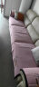 钟爱一生（CHERISHES LIFE）刺绣雪尼尔沙发垫套装四季通用沙发罩套巾防滑盖布定制沙发坐垫子 雪尼尔 字母完美-香芋紫 70*70cm 实拍图