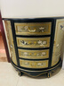 品涵藝術(shù)小戶(hù)型半圓形靠墻現代中式新古典玄關(guān)柜走廊實(shí)木玄關(guān)桌小款裝飾柜 980*380*900MM鳥(niǎo)語(yǔ)花香香檳銀 曬單實(shí)拍圖