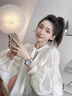DIEWU高級(jí)感五針圓盤休閑手表女時(shí)尚水鉆多功能百搭女表潮流氣質(zhì)防水表 氣質(zhì)藍(lán)（禮盒套裝） 曬單實(shí)拍圖