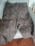 LAIENBOGE夏季運動(dòng)七分褲男士寬松短褲加肥加大碼肥佬休閑薄款7分工裝中褲 24MA2016軍灰 6XL【240-260斤】 曬單實(shí)拍圖