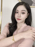 祁愛金樓兩世歡蓮蓬黃金古法手鏈女款999足金手鐲疊戴傳承小金珠手串 4mm古法+蓮花蓮蓬 約3.5-3.7g 曬單實(shí)拍圖