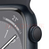 Apple/苹果 Watch Series 8 智能手表GPS款41毫米午夜色铝金属表壳午夜色运动型表带 S8 MNP53CH/A 实拍图