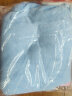 洁丽雅儿童浴巾带帽斗篷新生婴儿洗澡比棉纱布柔软吸水宝宝浴袍 (70*140cm)蓝色小象 实拍图