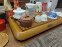 金灶（KAMJOVE）電木茶盤(pán)高密度德料32支家用高端茶臺整塊排水功夫茶具托盤(pán)黃料 圓邊單茶盤(pán)【50厘米*30厘米】 曬單實(shí)拍圖