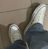 匡威（Converse）官方 All Star男女簡(jiǎn)約休閑板鞋高幫鞋小白鞋159484C 159484C 36.5 曬單實(shí)拍圖