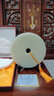 吉祥源  天然阿富汗白玉 玉石平安扣擺件客廳大號(hào)家居飾品退休紀(jì)念品定制商務(wù)禮品家居客廳玄關(guān)裝飾品擺件 白玉_20cm純扣(配三角架底座) 曬單實(shí)拍圖
