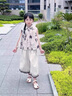 靚貝城堡女童套裝夏季2025新款洋氣兒童夏裝女寶寶背心襯衫兩件套薄款衣服 圖片色 110 曬單實(shí)拍圖
