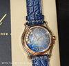 蕭邦（Chopard）瑞士手表 Happy Sport系列日歷快樂鉆自動機械女表七夕禮物送女友 278578-6003七鉆藍皮藍盤36mm 曬單實拍圖