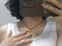 周六福古法黃金吊墜女小胖福金元寶足金平安鎖頸飾 計價(jià) 6.13g 曬單實(shí)拍圖