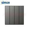 西蒙（SIMON）開關插座面板 M3系列熒光灰色五孔插座帶開關USB 86型墻壁電源 四開單控開關 曬單實拍圖