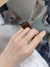 中國黃金（CHINA GOLD）素圈黃金戒指女足金磨砂求婚戒子生日禮物送女友老婆結婚紀念實(shí)用 [京快達]足金細砂戒指13-14# 曬單實(shí)拍圖