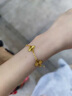 周九喜 CHOW JIU XI足金999五花四葉草手鏈?zhǔn)骤C純金五花手飾送女友老婆生日禮物 足金四葉草手鏈大版 金重約10克 曬單實(shí)拍圖