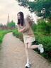 CAMILA KSENIA老爹鞋女士2025新款秋季時(shí)尚高檔厚底網(wǎng)面透氣小白休閑百搭運動(dòng)鞋 米白色 38 曬單實(shí)拍圖